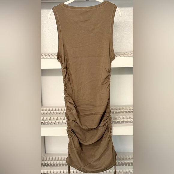 NWT Good American Mini Dress Cotton Ruched Sea Turtle008 Size‎ XXL - Picture 4 of 9